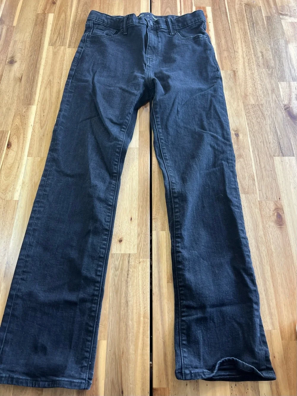 Old Navy Boys 18 Black Straight Built-In Flex Jeans Adjustable Waist